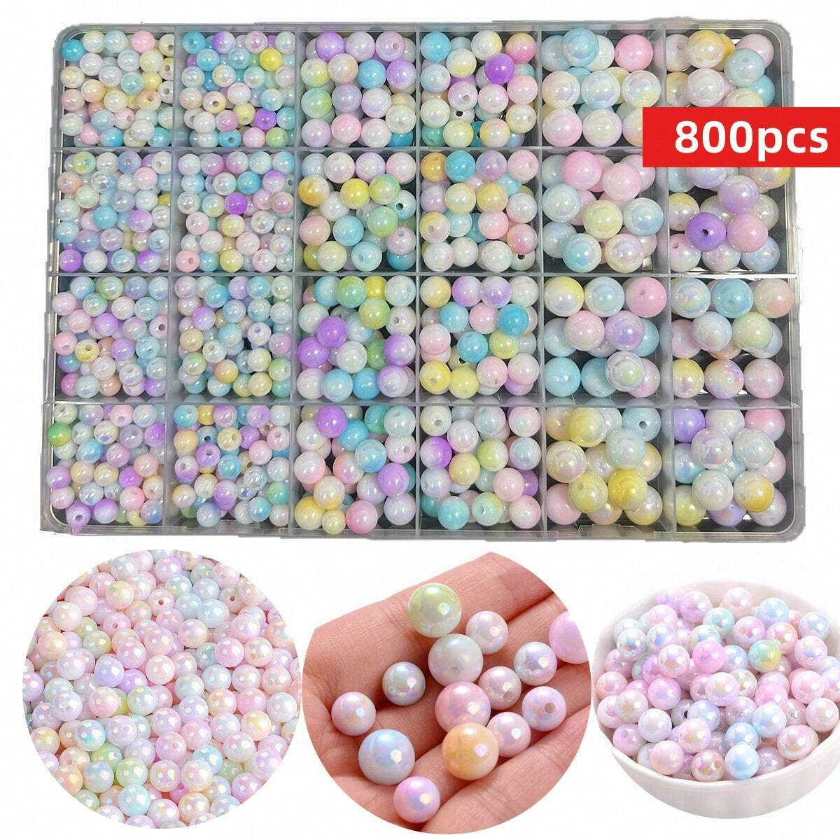 Men Accessories For Wedding - 800pcs/24 grid set box 6mm/8mm/10mm cute