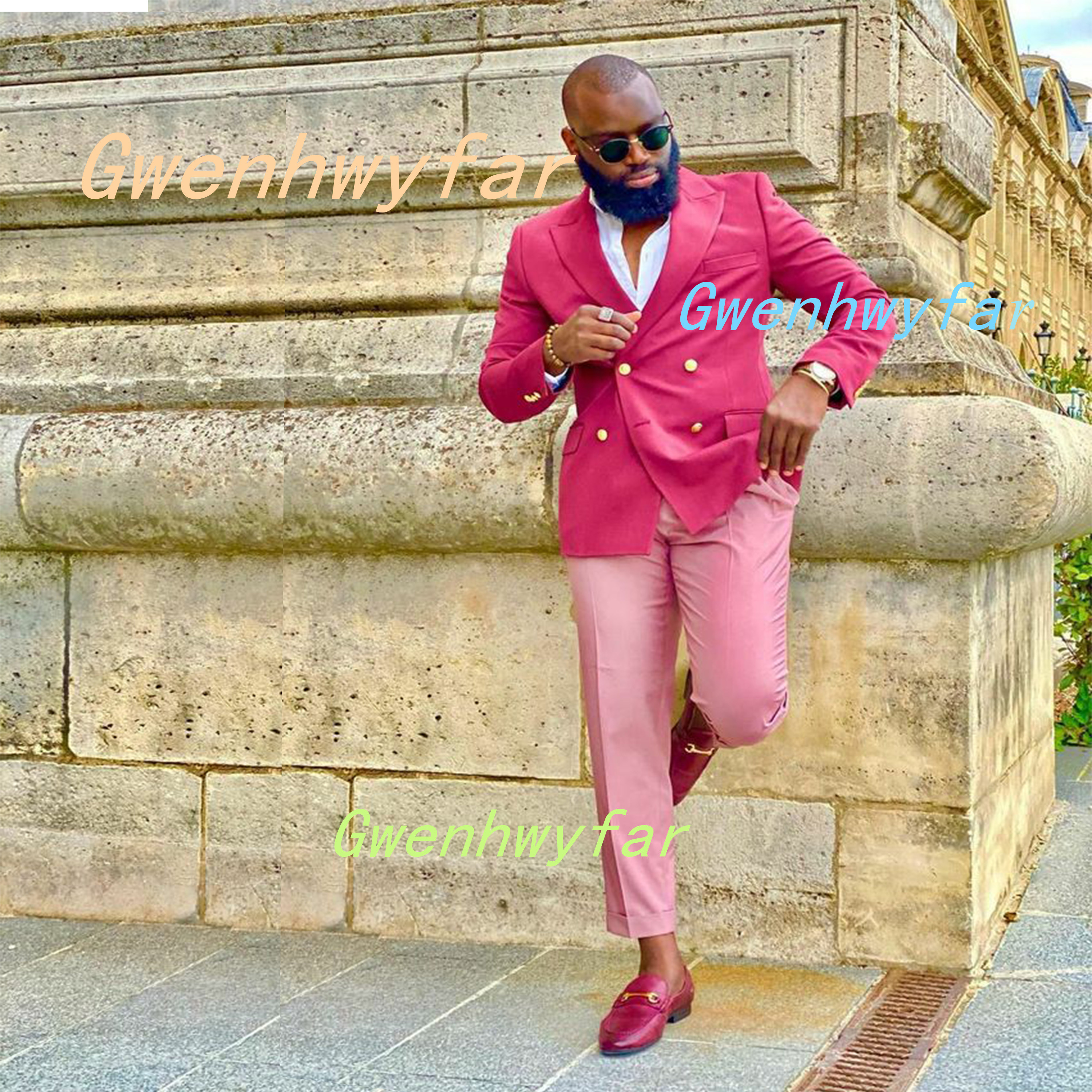 Men Accessories Elegant - Gwenhwyfar Elegant Men's Mixed Color Suit