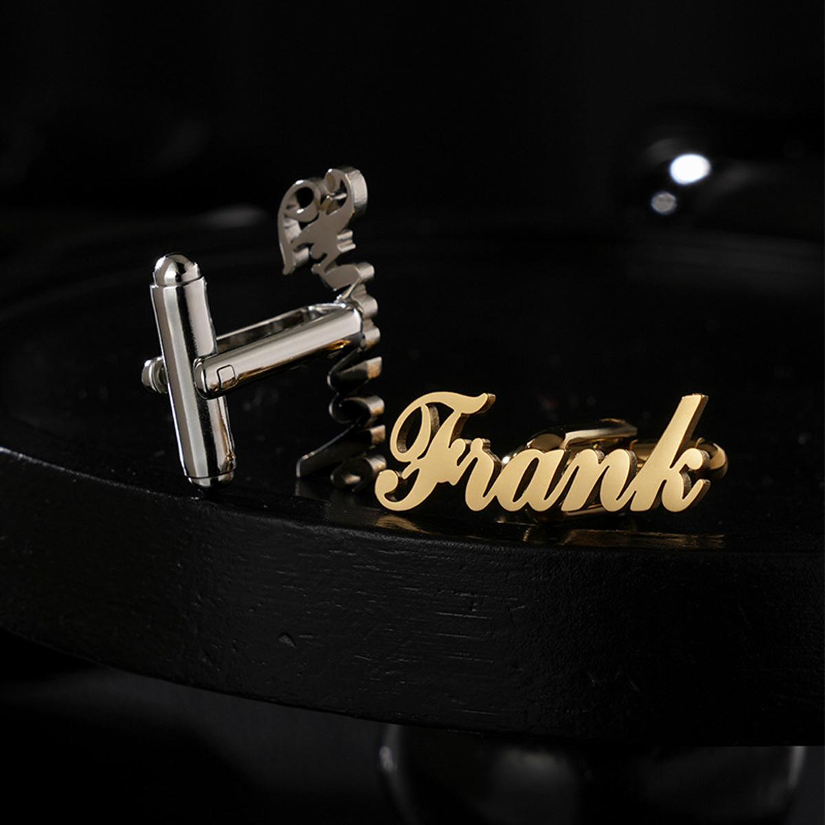 Men Accessories Elegant - 1 Pair Custom Name Cufflinks Men