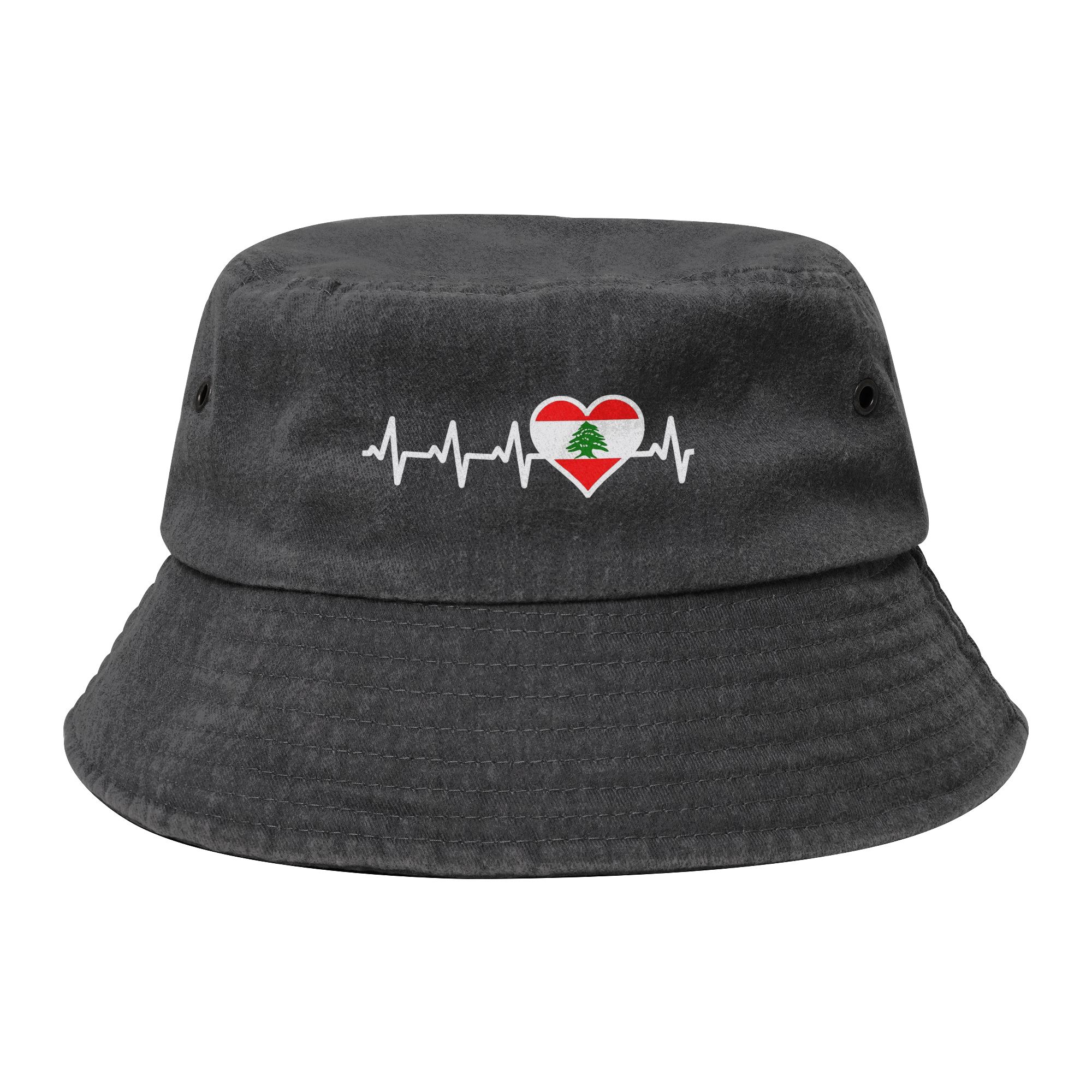 Men Accessories Lebanon - Lebanon Flag Heart Men Women Bucket