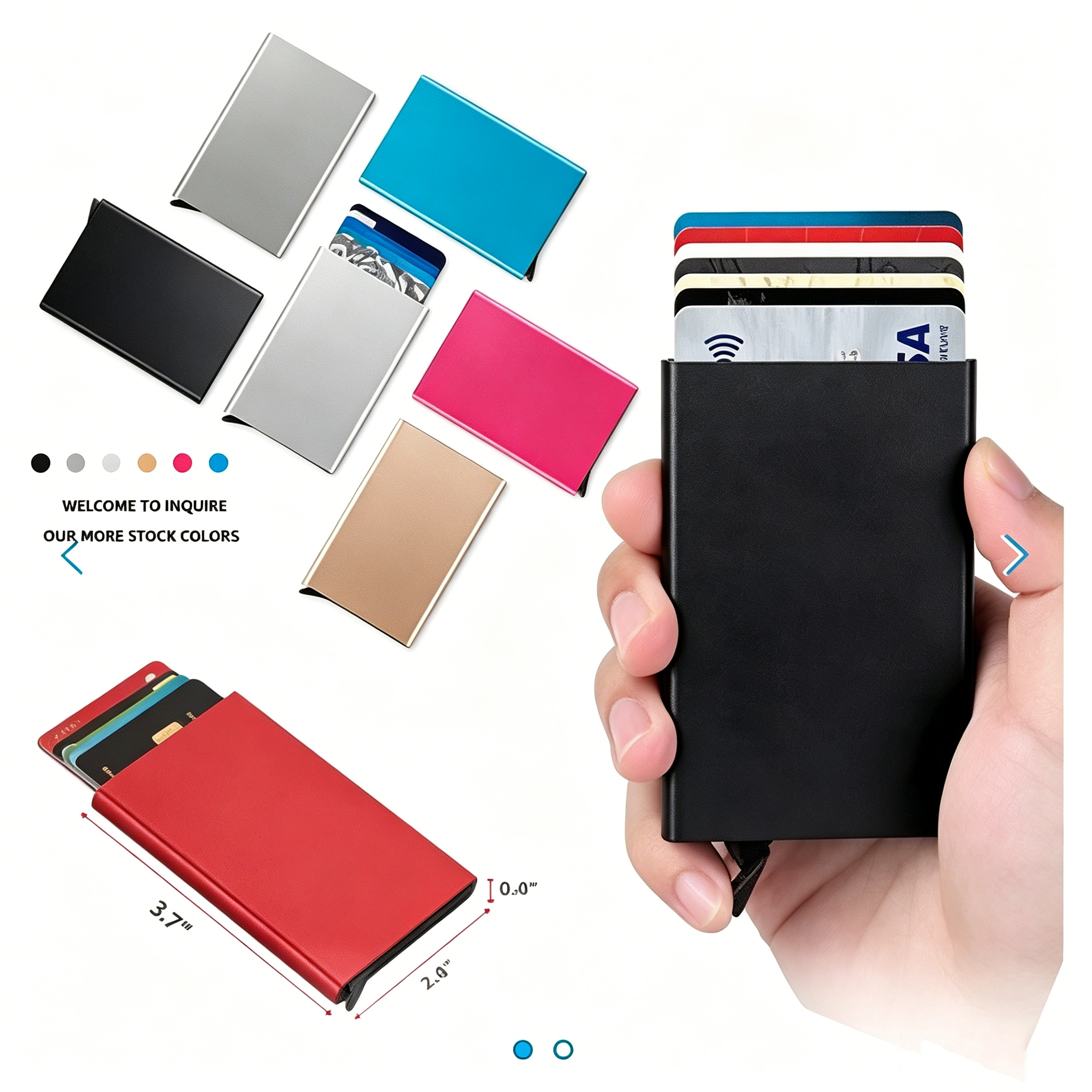 Card Case Minimalist - Pop Up Luxury Credit Card Holder