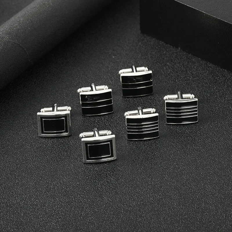 Men Accessories Jewelry - High Quality French Square Cufflinks for