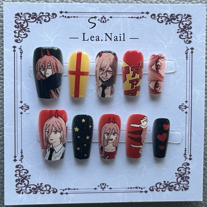 Men Accessories For Birthday Gift - Anime Chainsaw Man Manicure Makima Kawaii