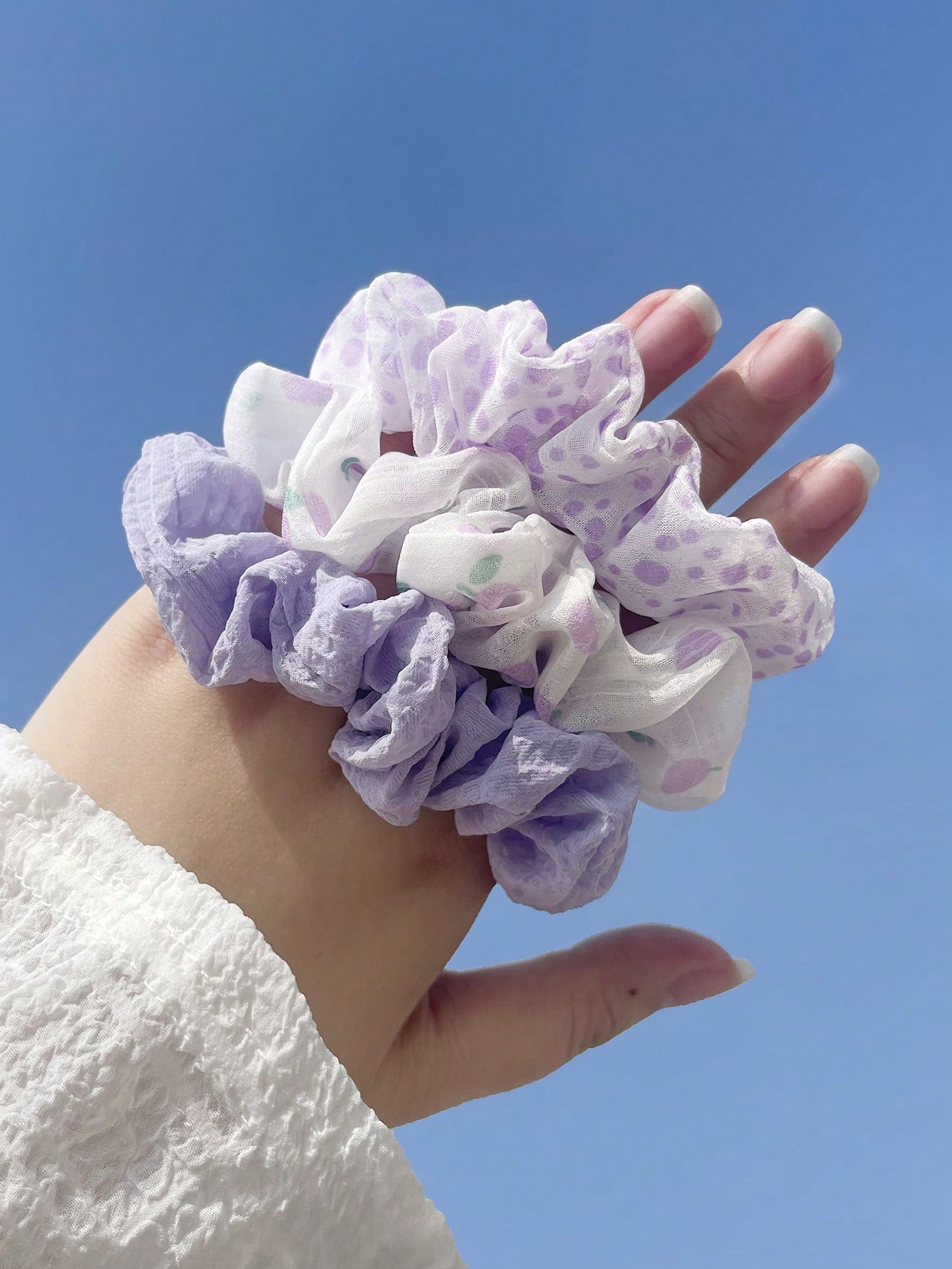 Men Accessories For Wedding - 20pcs/Set Colorful Chiffon Hair Scrunchies, Summer
