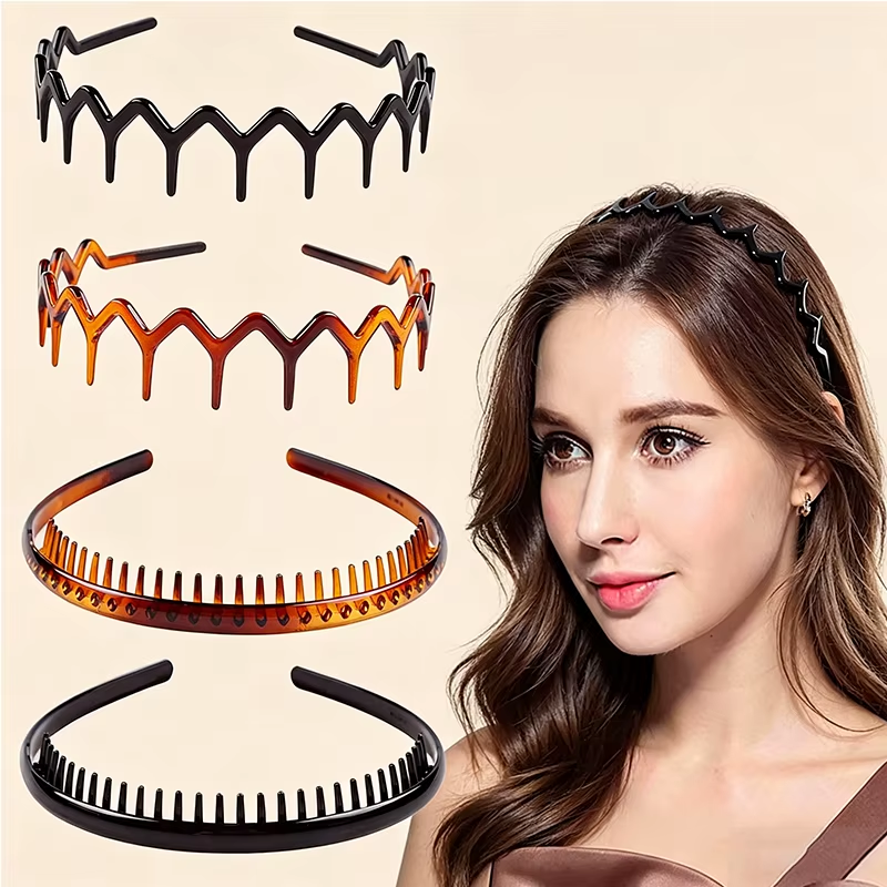Zigzag Notched Headband Hair C - Men Accessories For Birthday Gift recension och pris