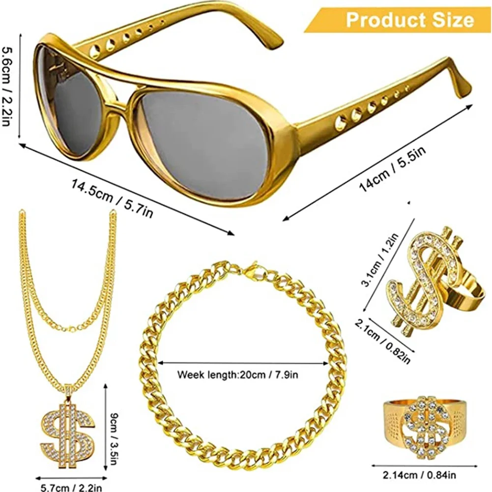80s 90s Costume Outfit Set Men - Men'S Accessories In The 80S recension och pris