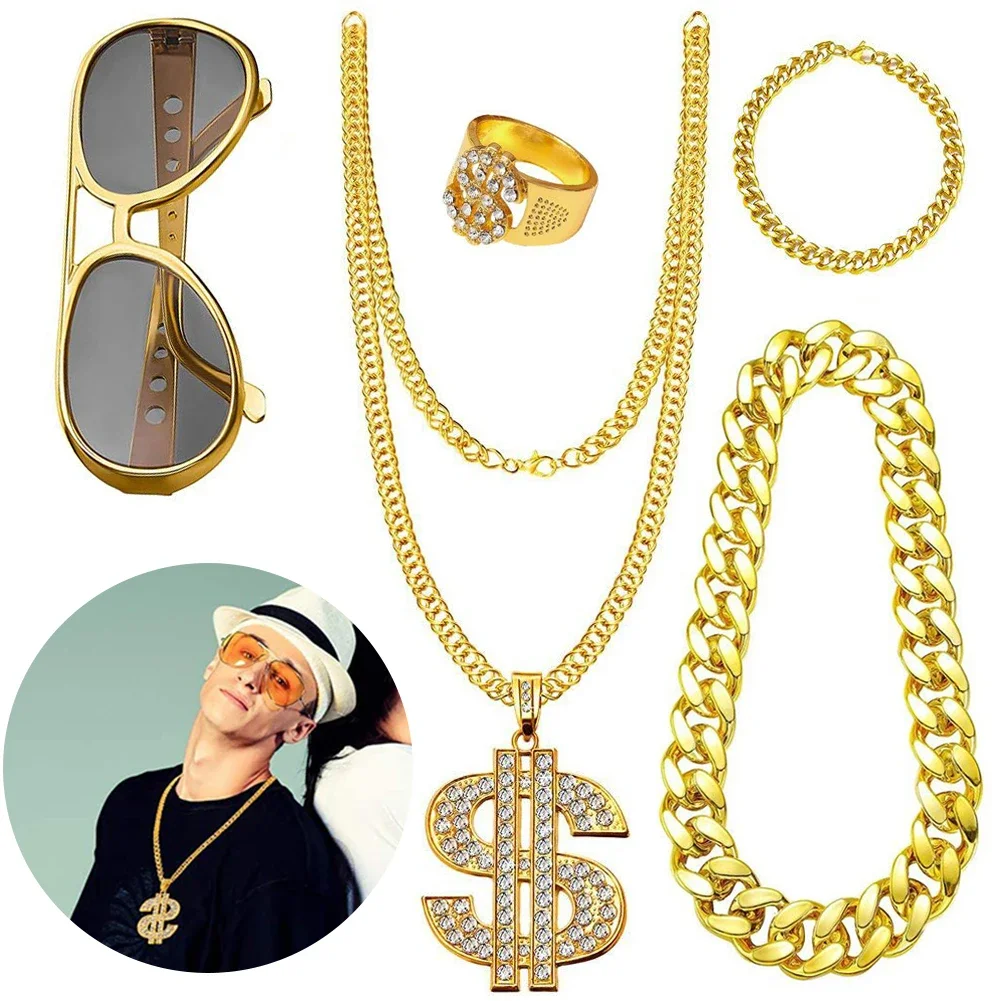 80s 90s Costume Outfit Set Men - Men'S Accessories In The 80S recension och pris