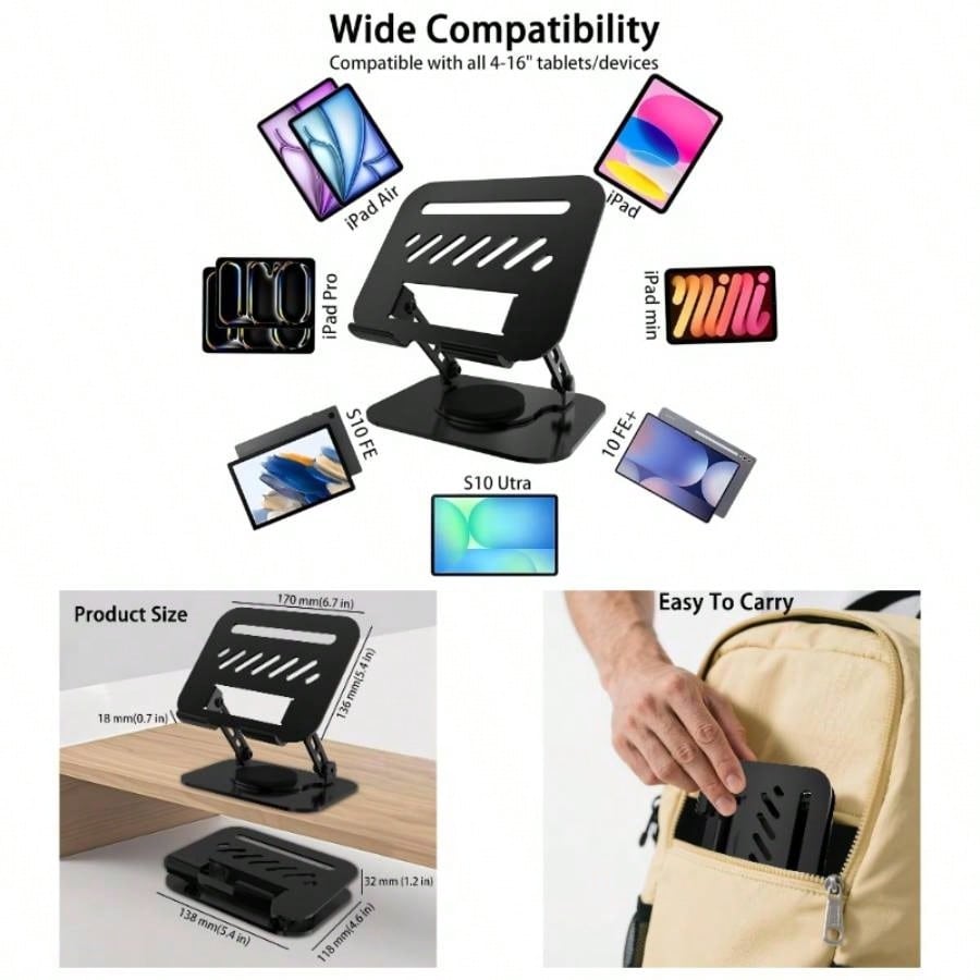 Black Phone Holders Tablet Sta - Men Accessories All recension och pris