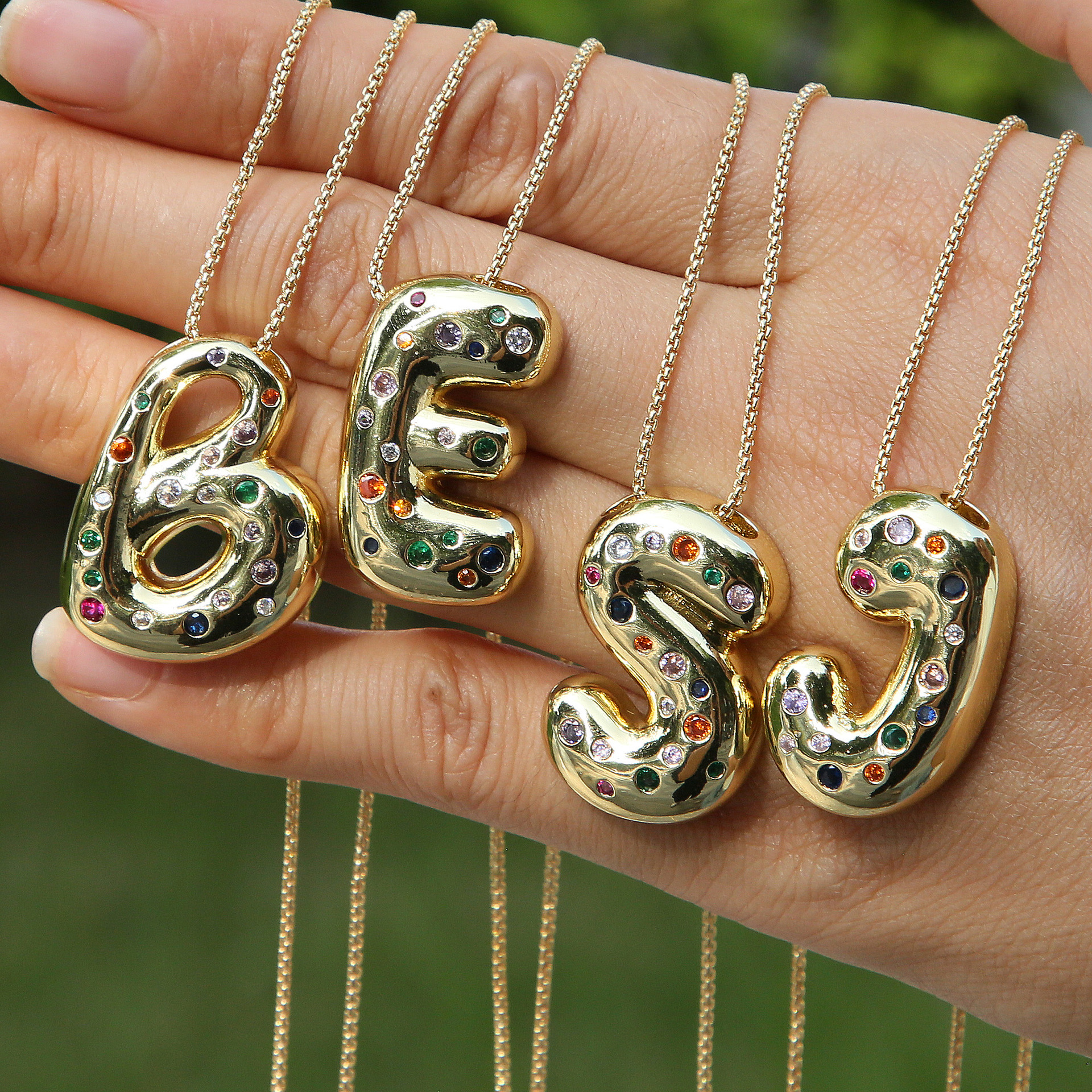Hot Sale A-Z Letters Inlaid Co - Men'S Accessories Jewelry Sale recension och pris