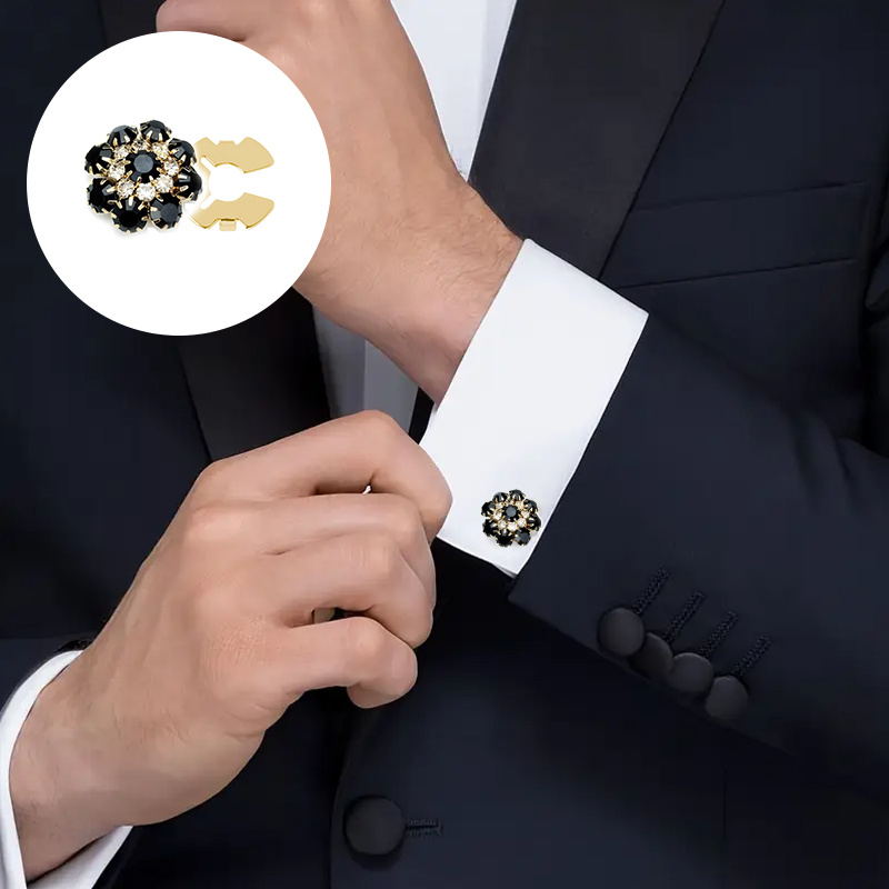Shirt Button Box Rhinestone Bu - Cufflink Box Set recension och pris