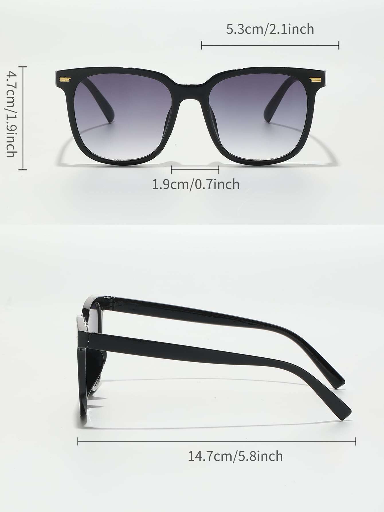 1pc Square Plastic Fashion Sun - Men Accessories Elegant recension och pris