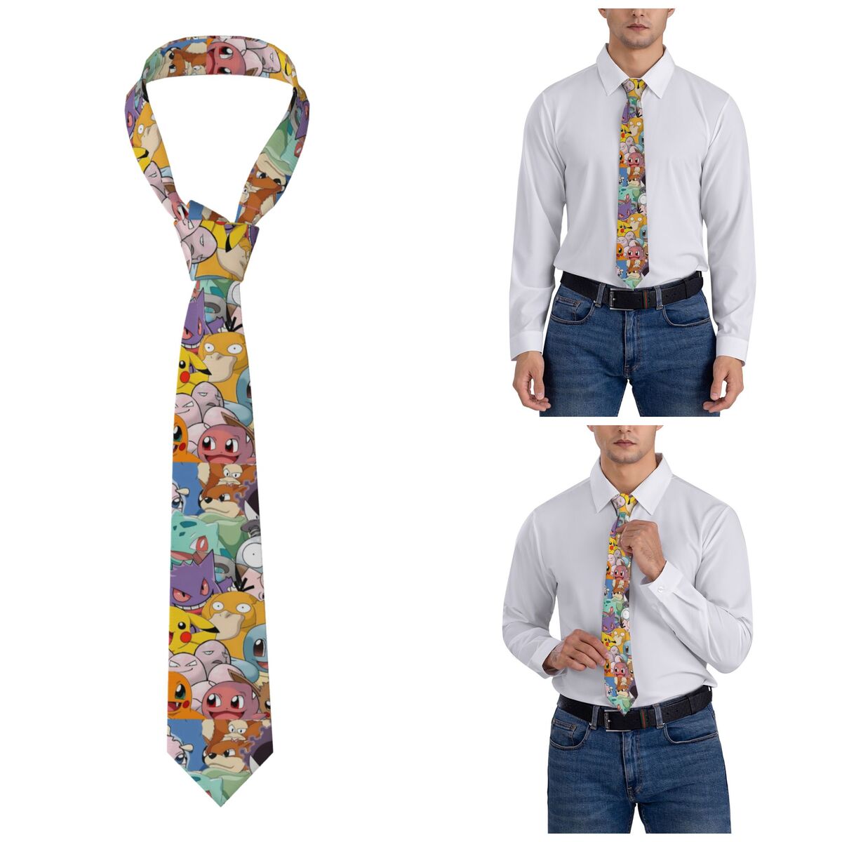 Pokemoned Pikachu Neckties Uni - Men Accessories For Wedding recension och pris