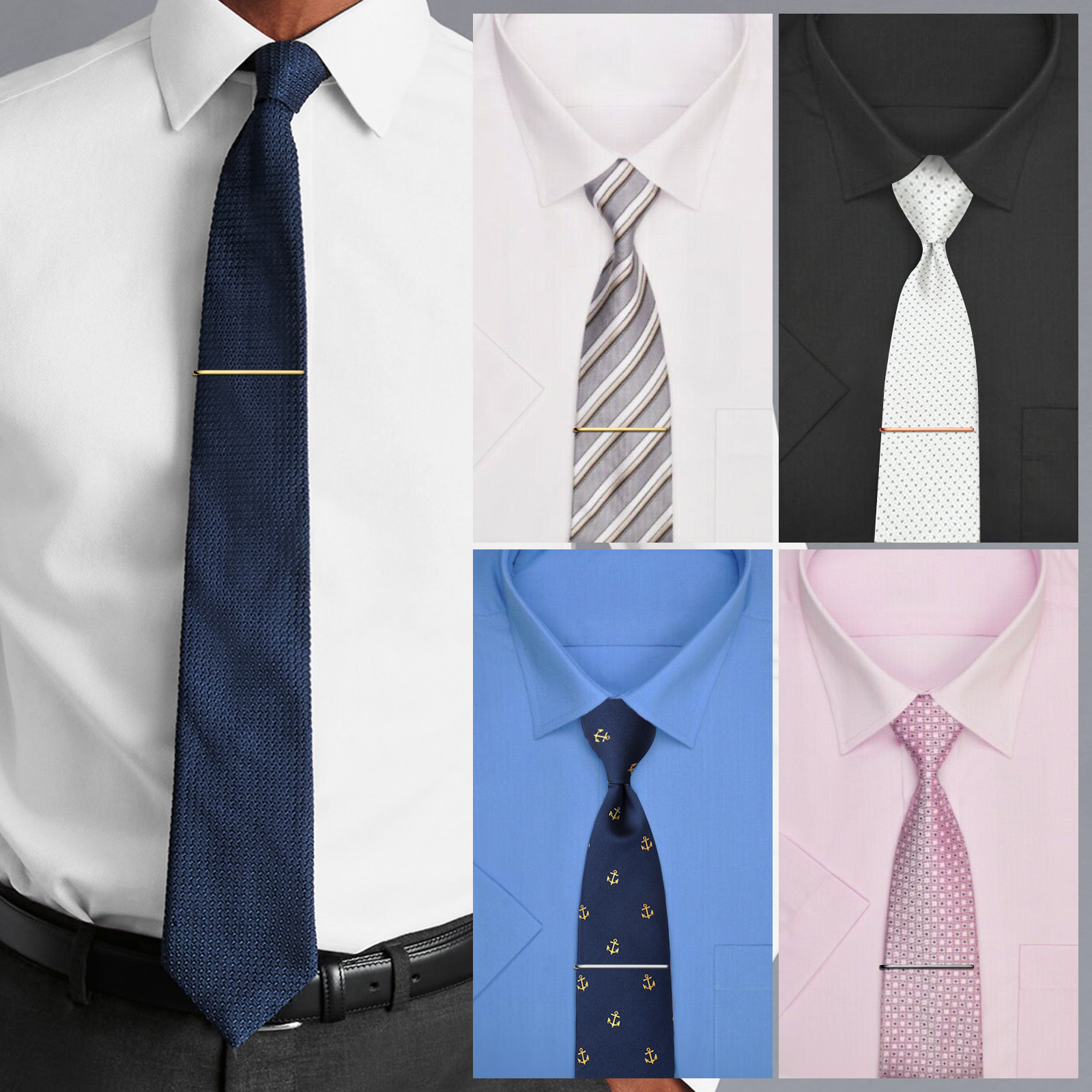 HAWSON Tie Clips for Men 4Pcs  - Cufflink Box Set recension och pris