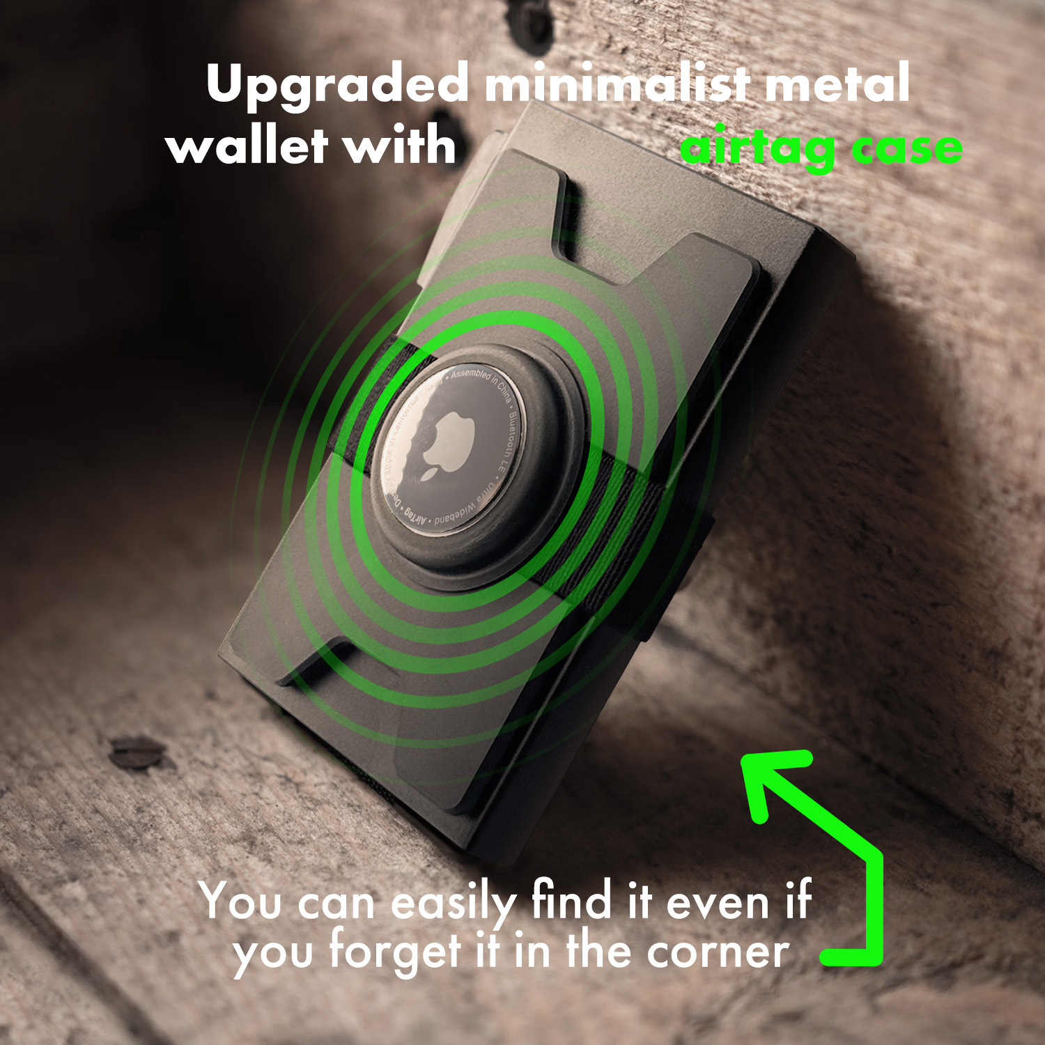 Smart Metal AirTag Wallet for  - Card Case Minimalist recension och pris