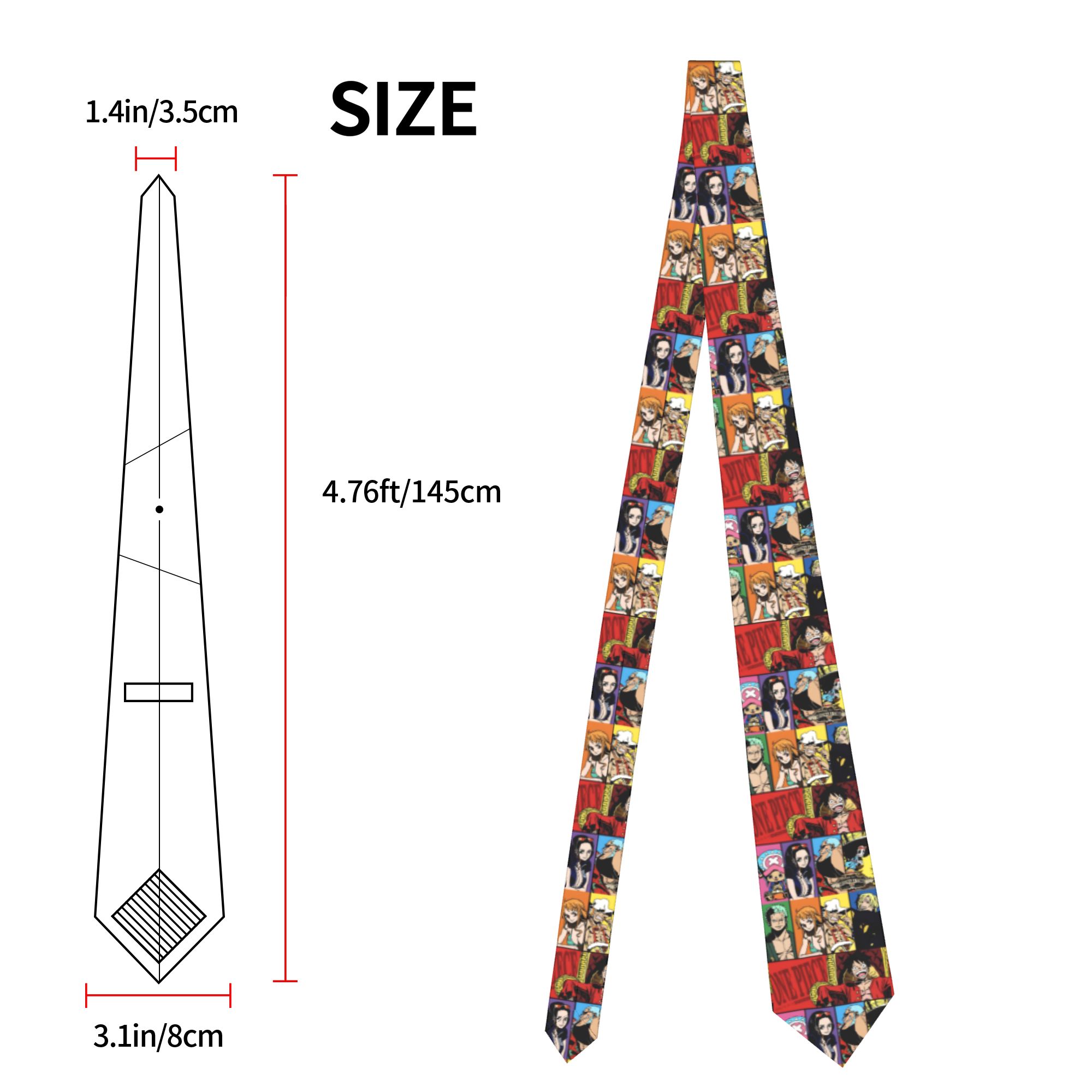 One Manga 80s Piecee Necktie U - Men'S Accessories In The 80S recension och pris