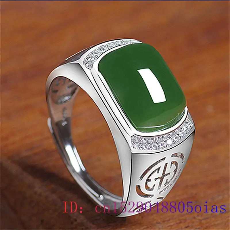 Green Jade Ring Gifts Fashion  - Men Accessories For Wedding recension och pris
