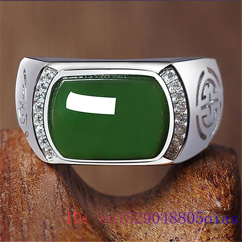 Green Jade Ring Gifts Fashion  - Men Accessories For Wedding recension och pris