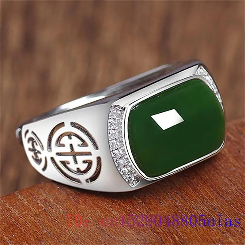 Green Jade Ring Gifts Fashion  - Men Accessories For Wedding recension och pris