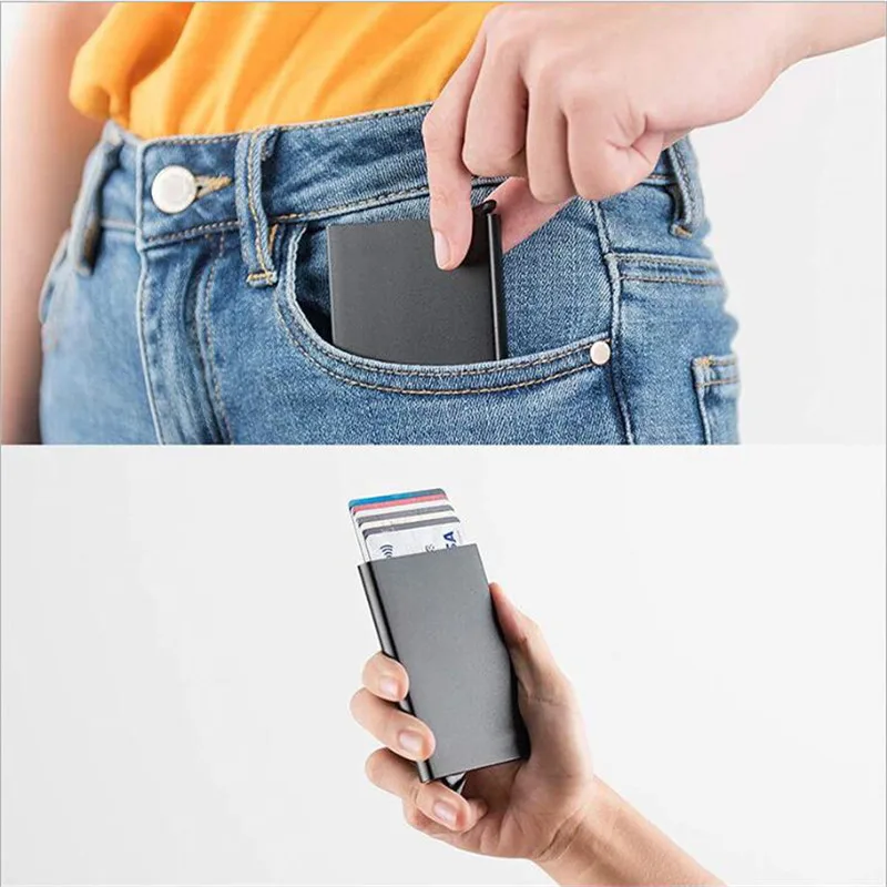 Metal Mini Slim Minimalist Wal - Card Case Minimalist recension och pris