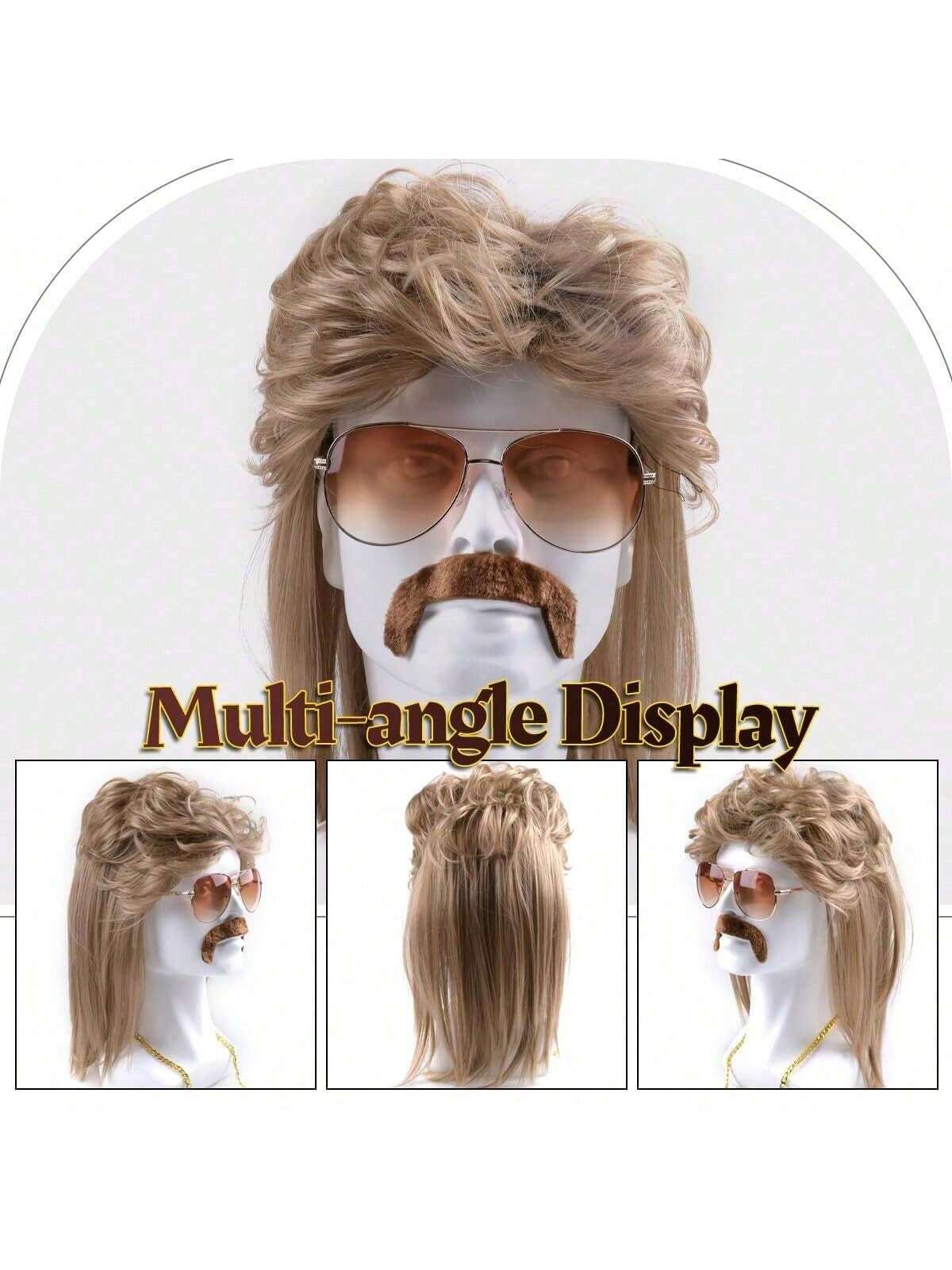 Mullet Wig 80s 90s Outfit Acce - Men'S Accessories In The 80S recension och pris