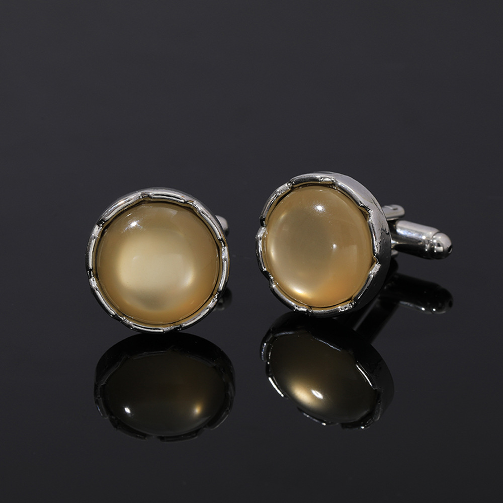 Round Crystal Cufflinks for Me - Men Accessories Elegant recension och pris