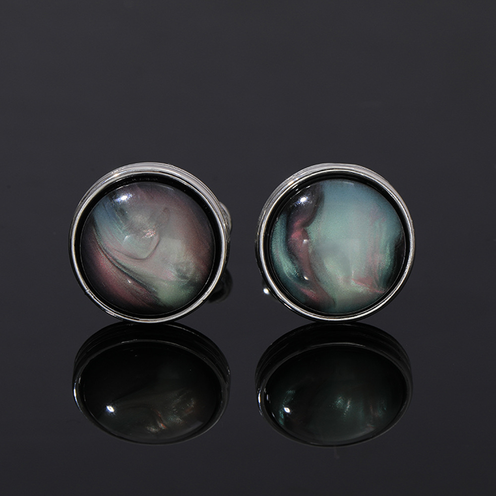 Round Crystal Cufflinks for Me - Men Accessories Elegant recension och pris