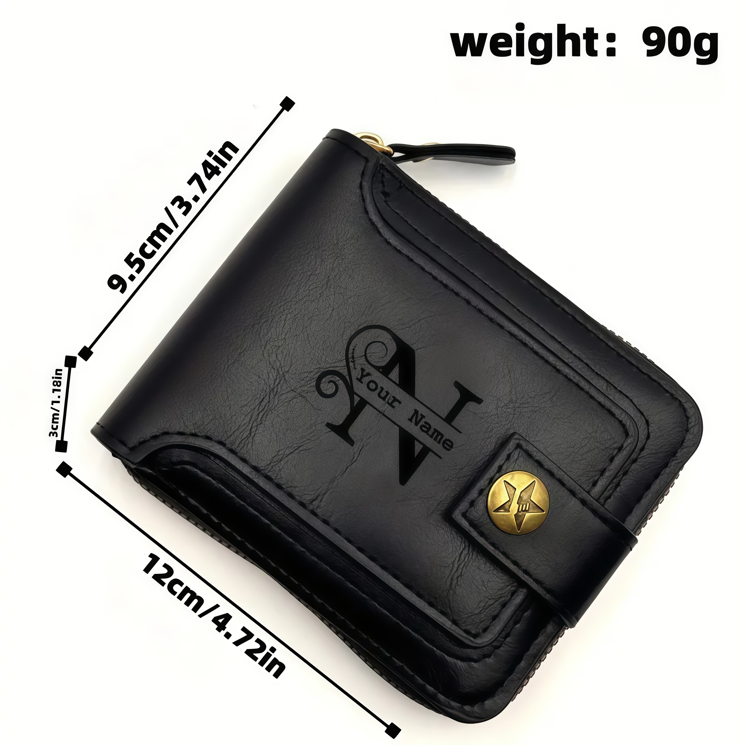 Men's Custom Wallet - Personal - Card Case Minimalist recension och pris