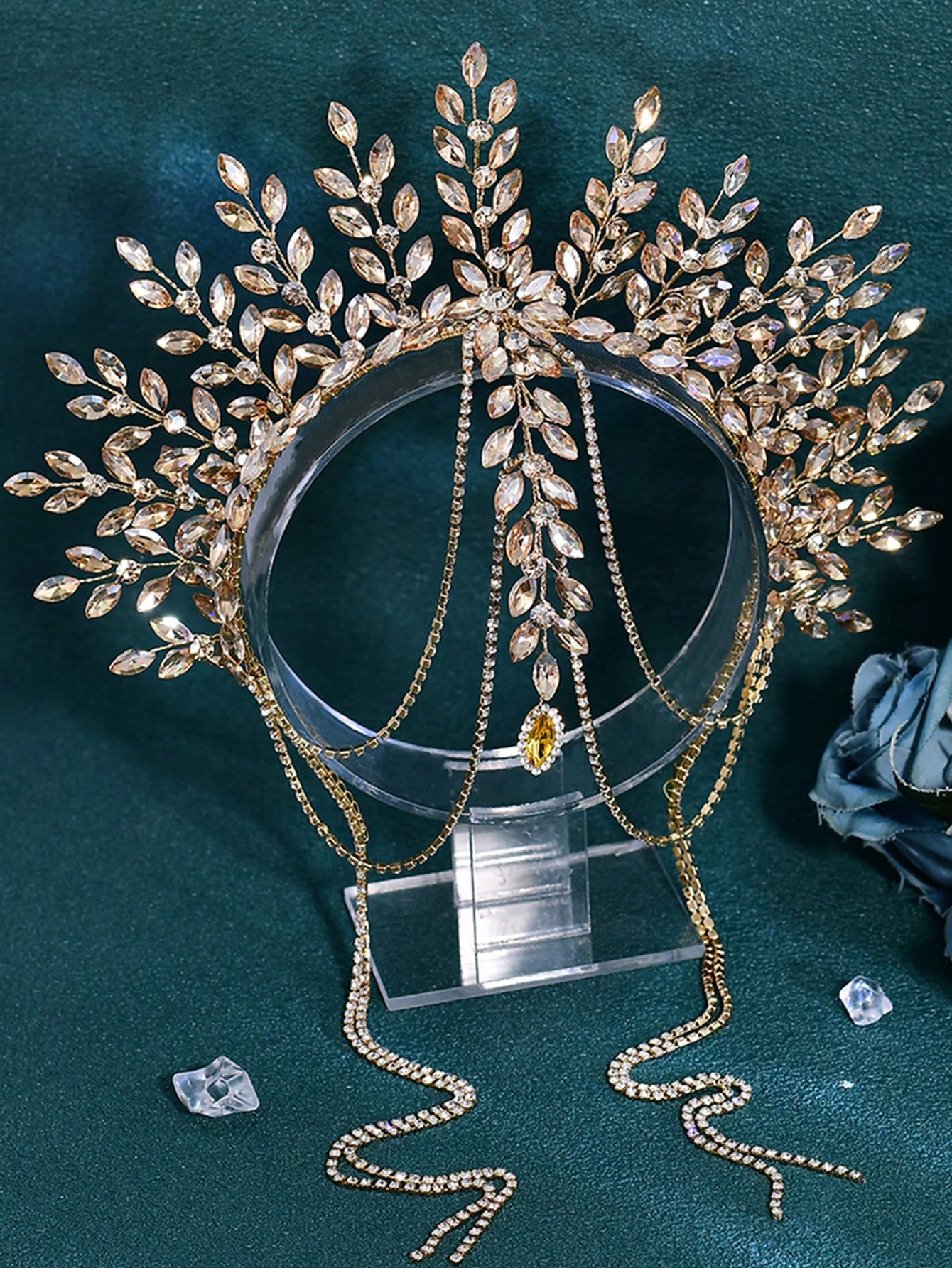 1pc Luxurious Bridal Crown Hea - Men Accessories For Wedding recension och pris