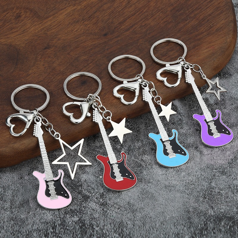 Guitar Love Heart Key Chain fo - Men Accessories All recension och pris