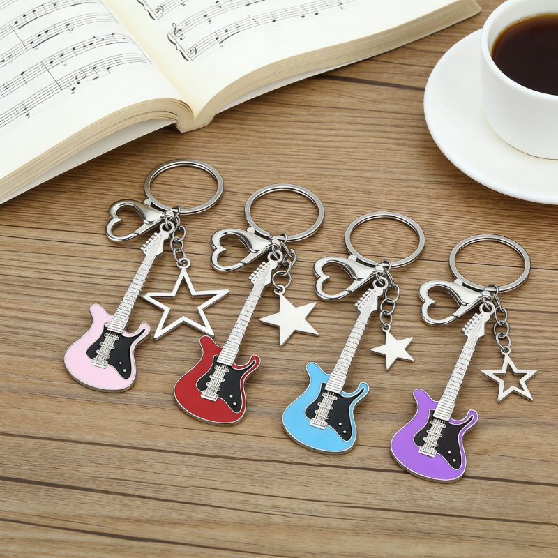 Guitar Love Heart Key Chain fo - Men Accessories All recension och pris