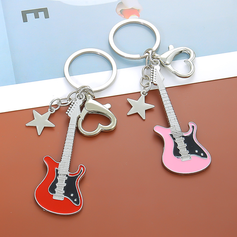 Guitar Love Heart Key Chain fo - Men Accessories All recension och pris