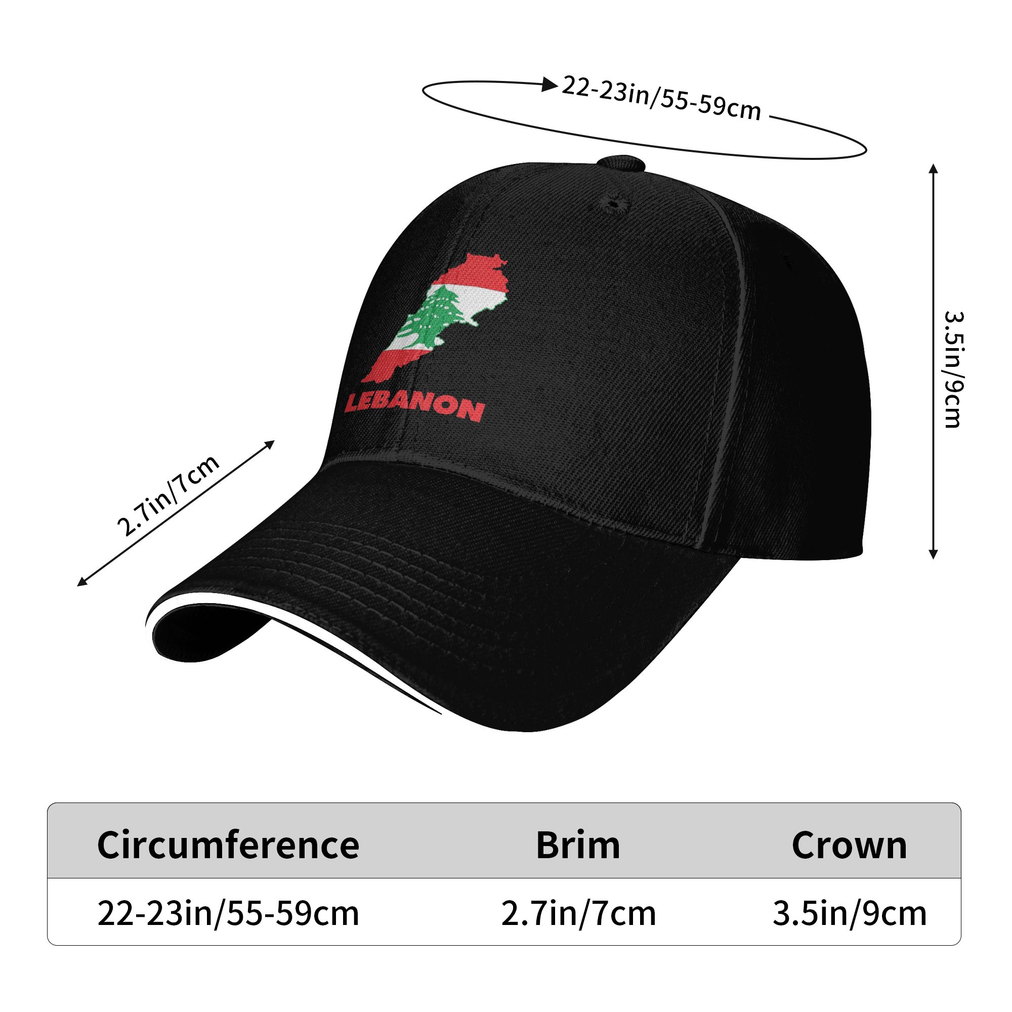 New Baseball Cap Lebanon Flag  - Men Accessories Lebanon recension och pris