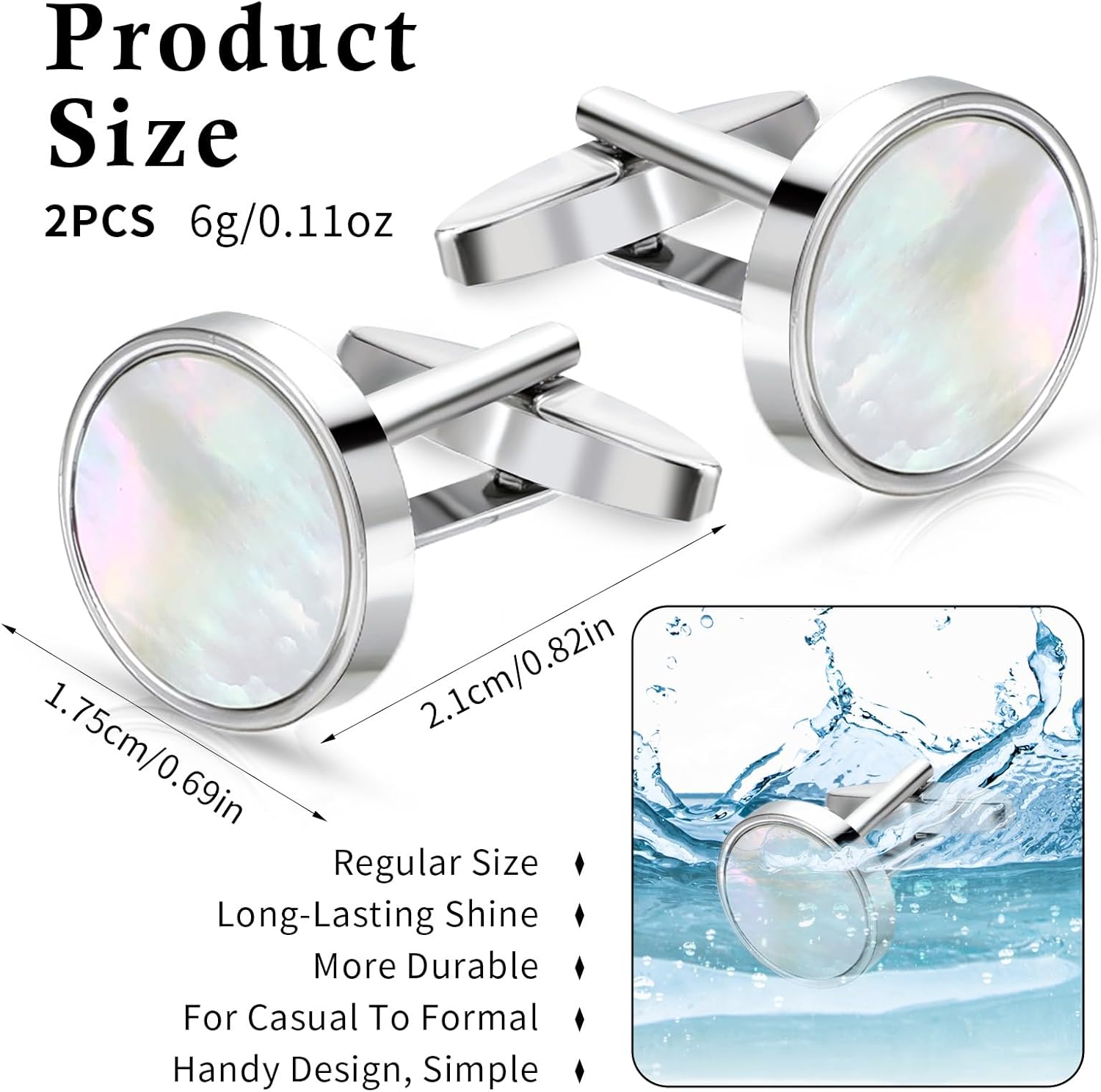 Classic Black Cufflinks for Me - Men Accessories For Wedding recension och pris