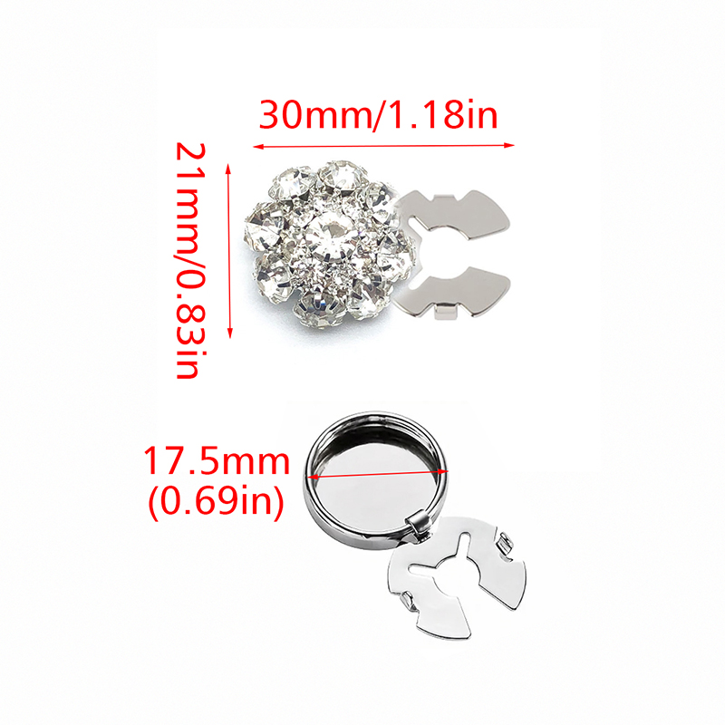 1PC Shirt Button Box Rhineston - Cufflink Box Set recension och pris