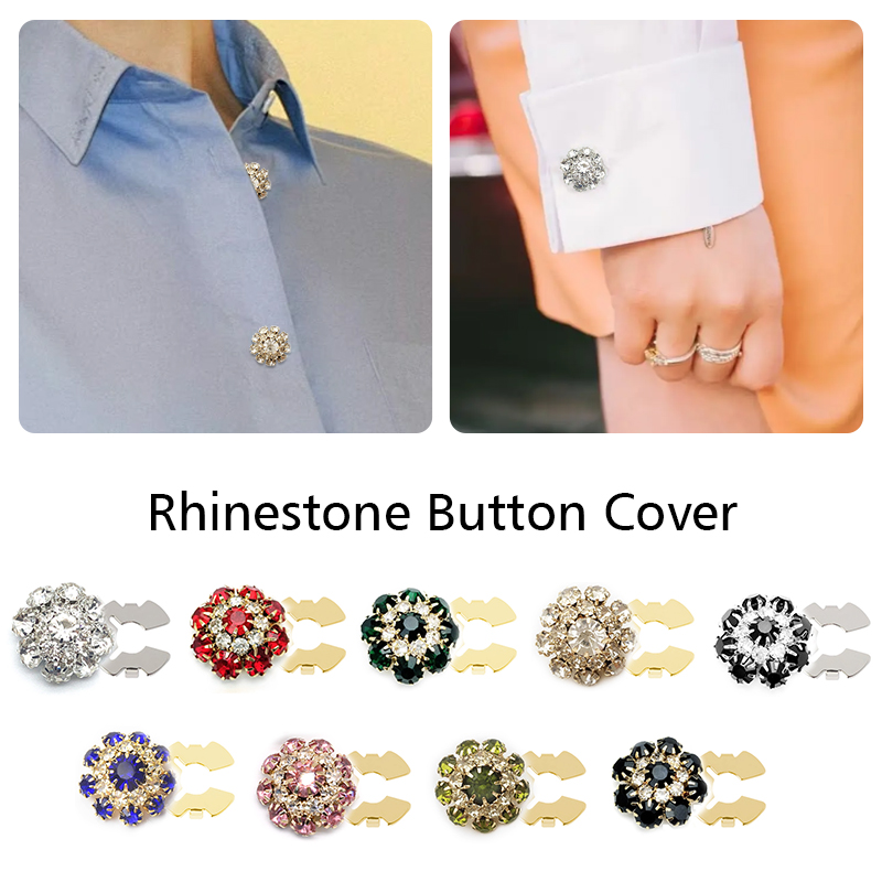 1PC Shirt Button Box Rhineston - Cufflink Box Set recension och pris