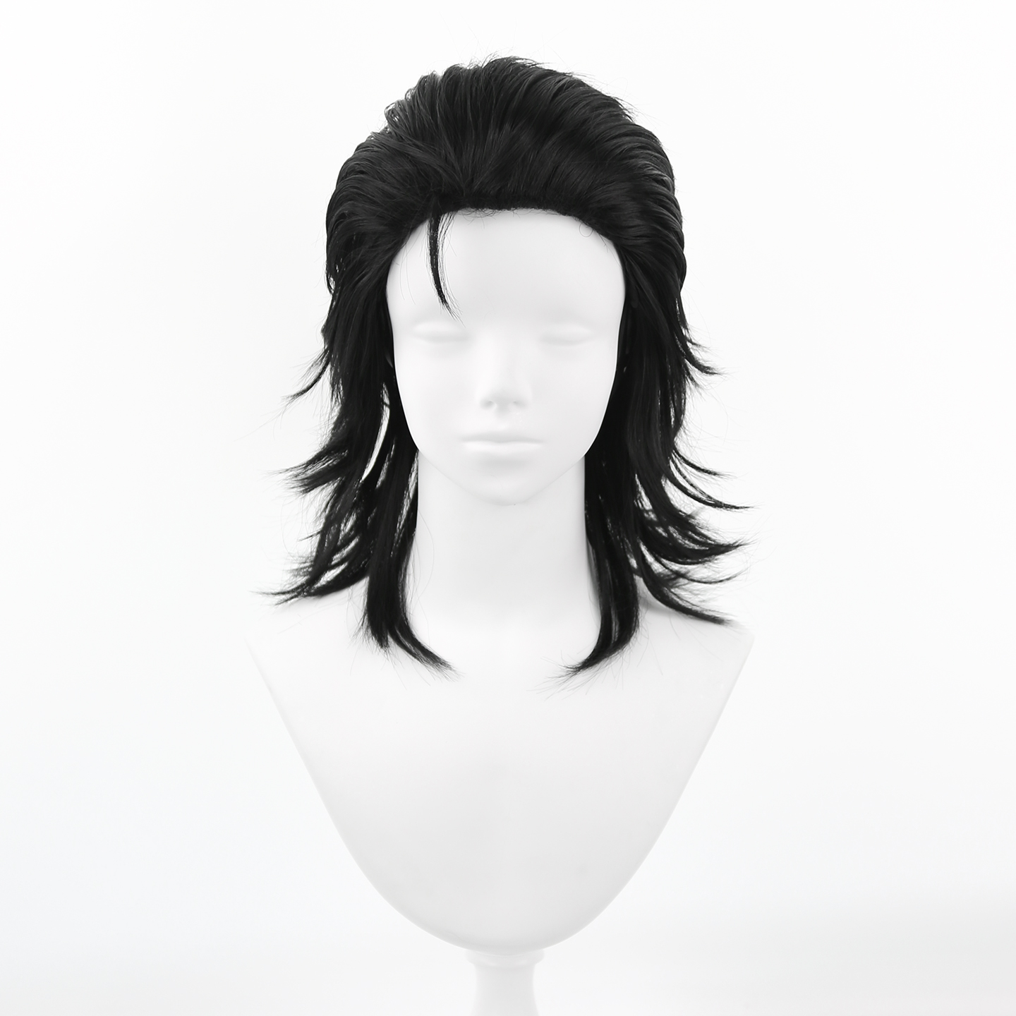 Men Black Synthetic Hair Mulle - Men'S Accessories In The 80S recension och pris