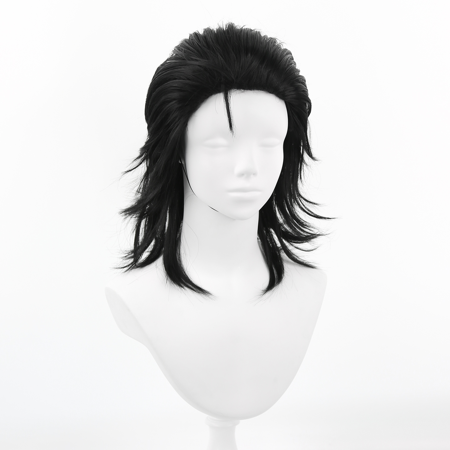 Men Black Synthetic Hair Mulle - Men'S Accessories In The 80S recension och pris