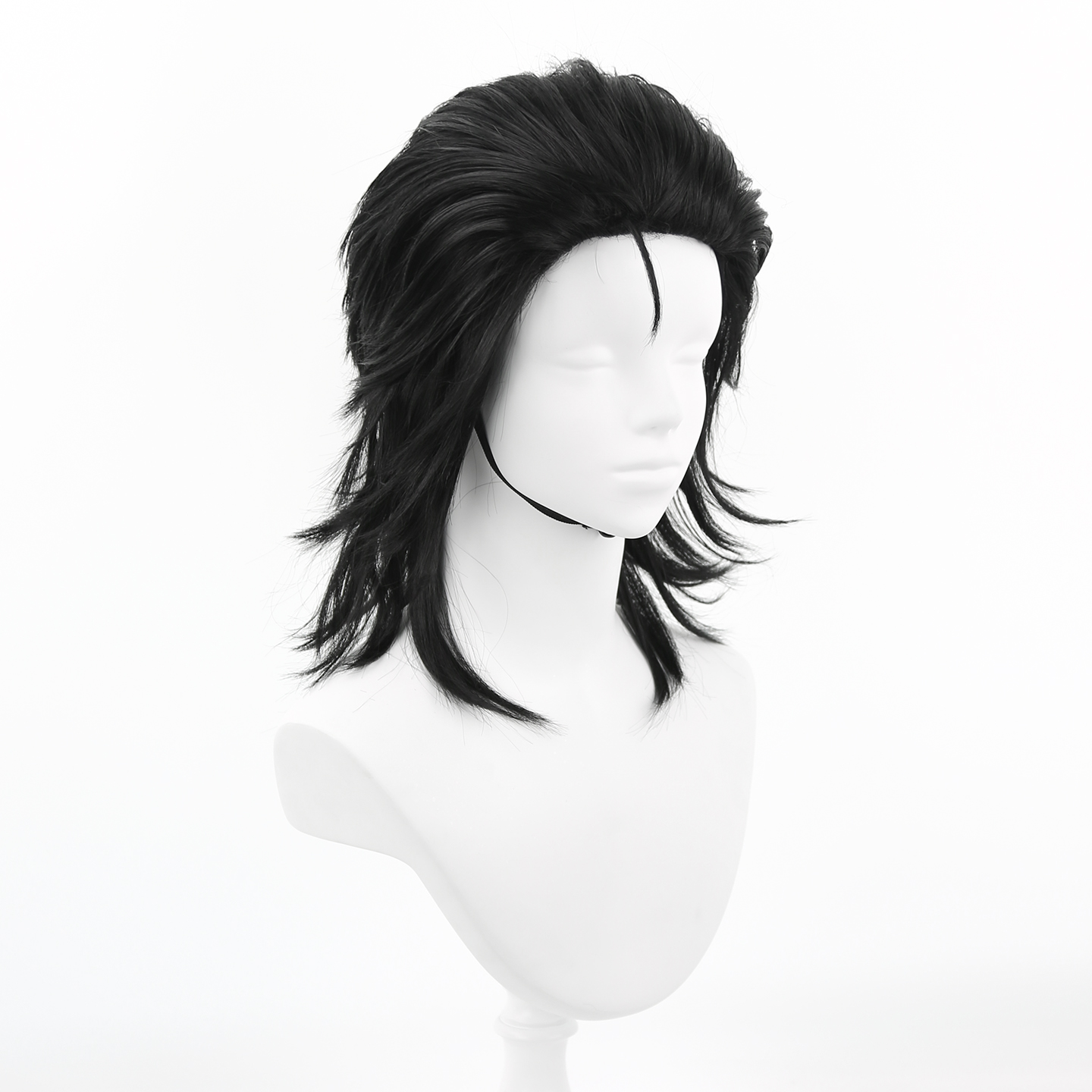 Men Black Synthetic Hair Mulle - Men'S Accessories In The 80S recension och pris