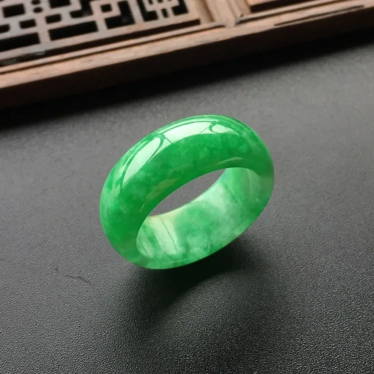 Natural Green Jade Ring Jadeit - Men Accessories For Wedding recension och pris