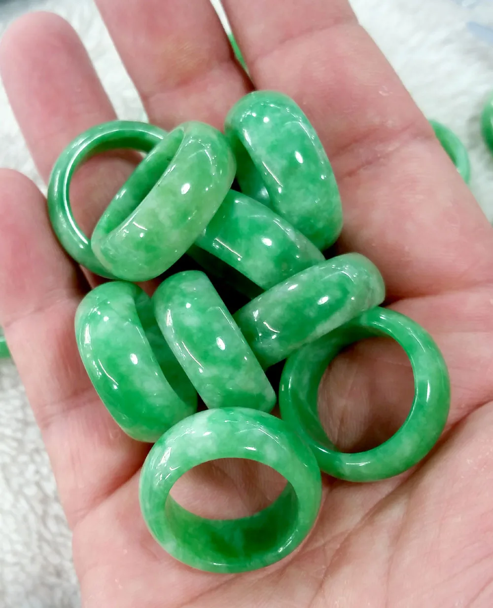 Natural Green Jade Ring Jadeit - Men Accessories For Wedding recension och pris