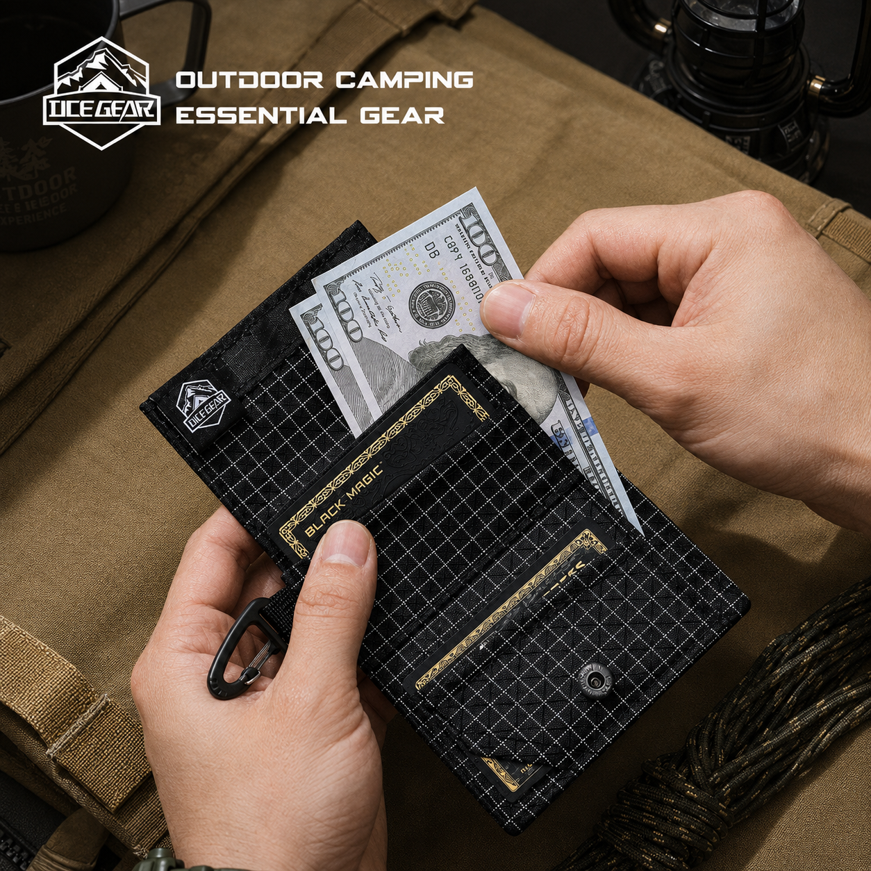 Lightweight Trifold Wallet wit - Card Case Minimalist recension och pris