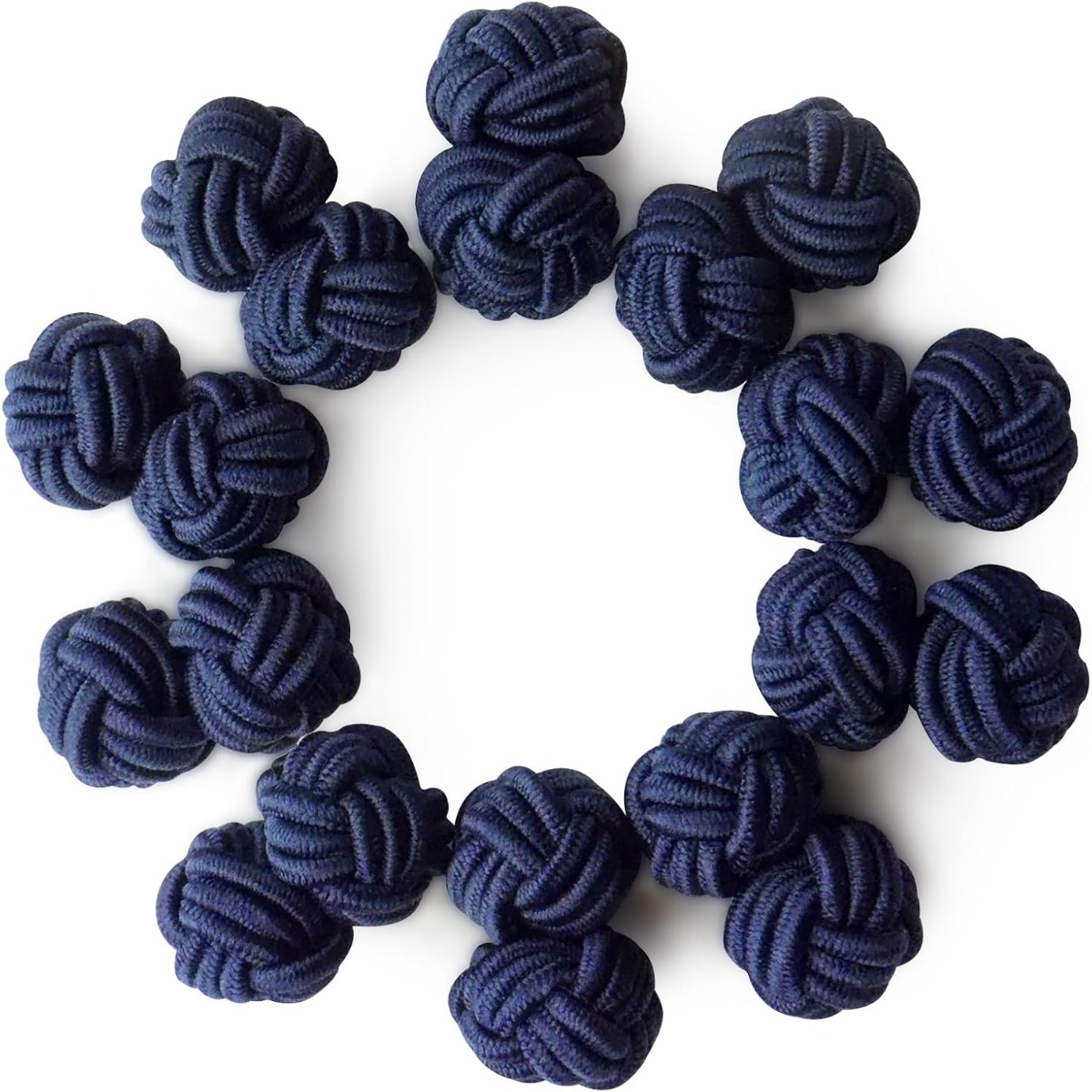 5 Pairs Unisex Fabric Knot Cuf - Men Accessories Elegant recension och pris