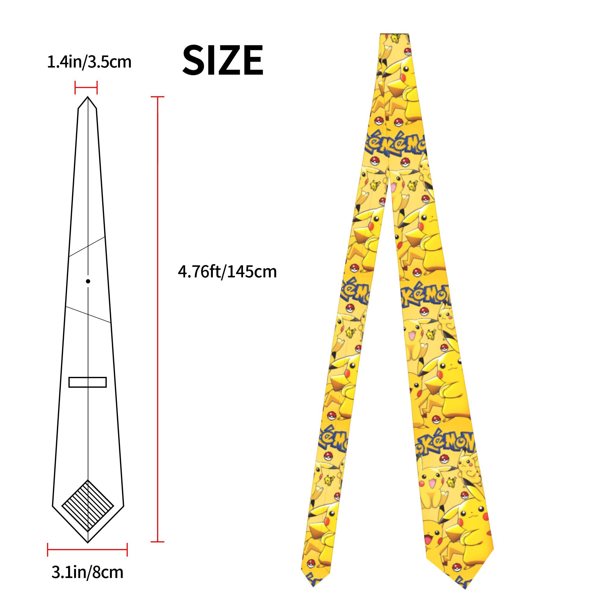Pokemoned Cartoon Necktie Men  - Men Accessories For Wedding recension och pris