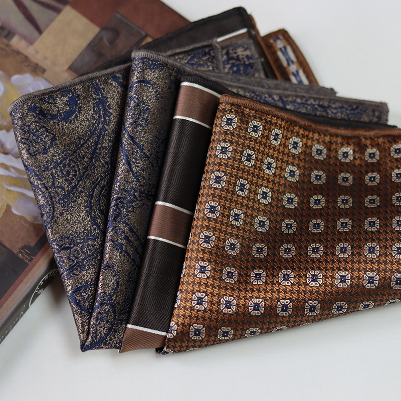 24cm Elegant Brown Pocket Squa - Men Accessories Elegant recension och pris