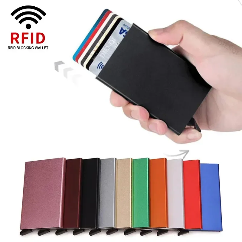 ANTI Rfid Blocking ID Bank Met - Card Case Minimalist recension och pris