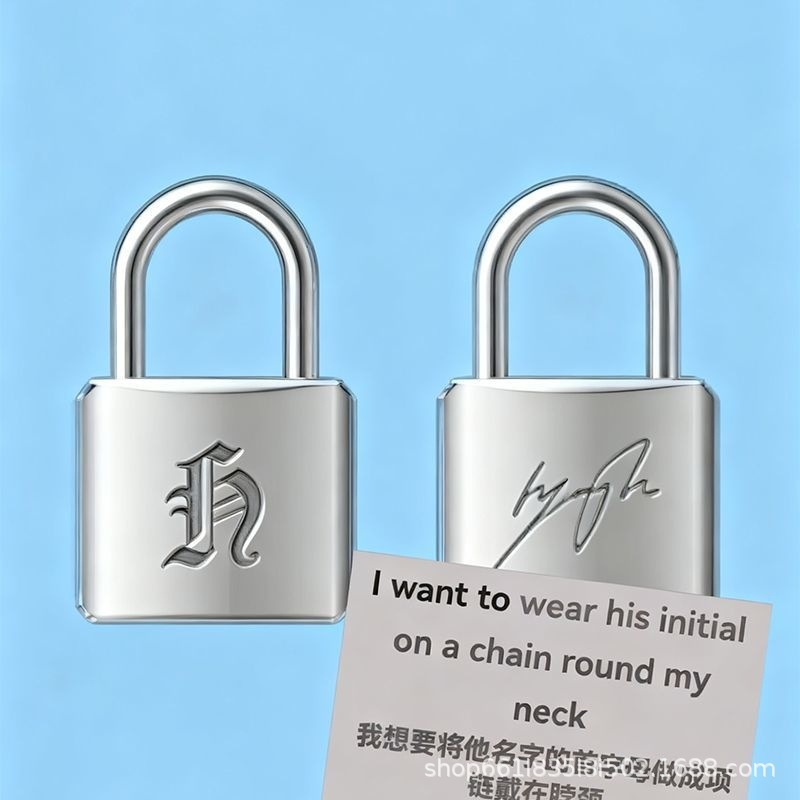 Ashionable Creative Metal Lock - Men Accessories Jewelry recension och pris