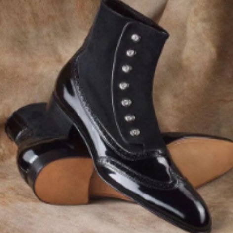 Men's Leather Suede Chelsea Bo - Men Accessories Elegant recension och pris