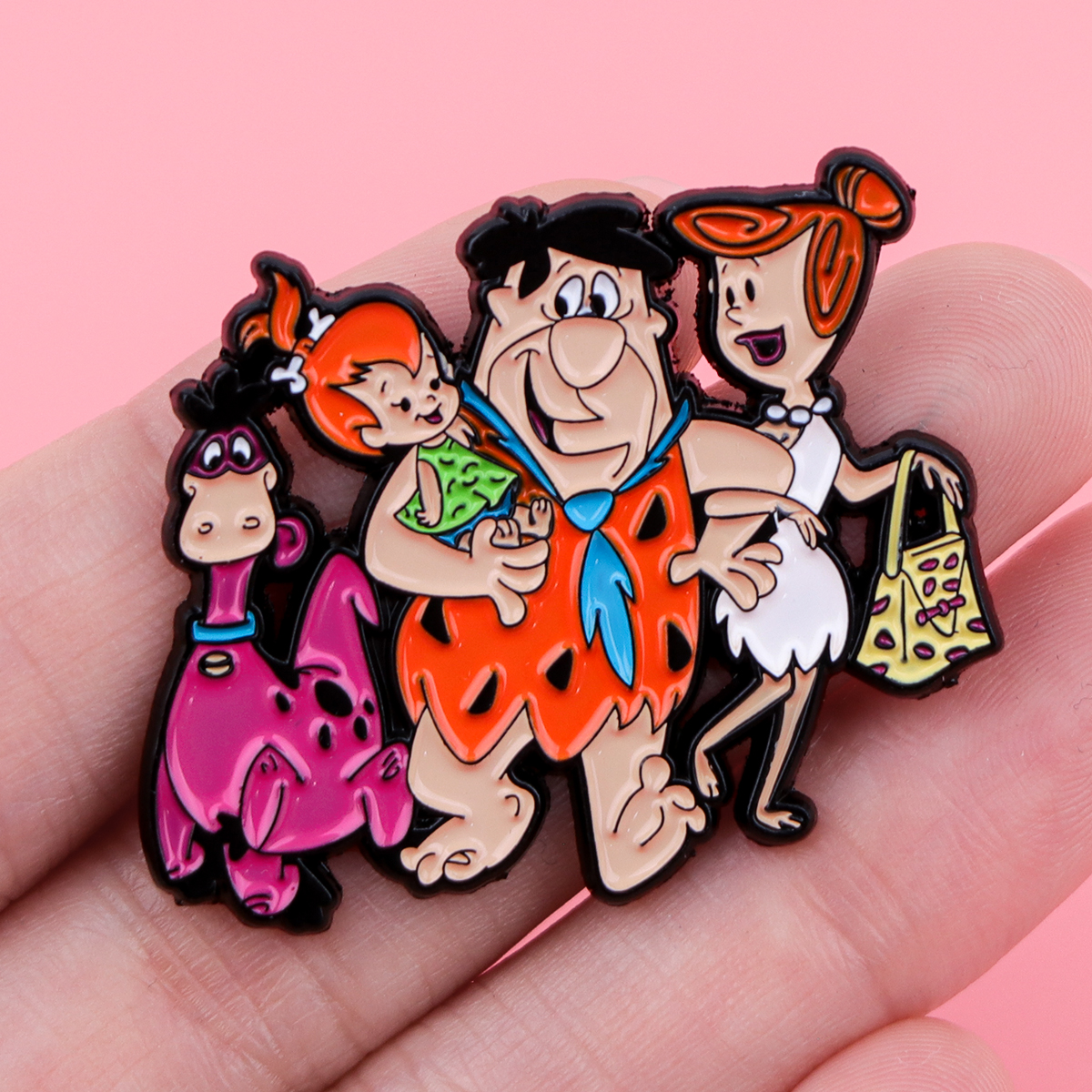 Cartoon Dinosaur Enamel Pin Ba - Men Accessories Jewelry recension och pris