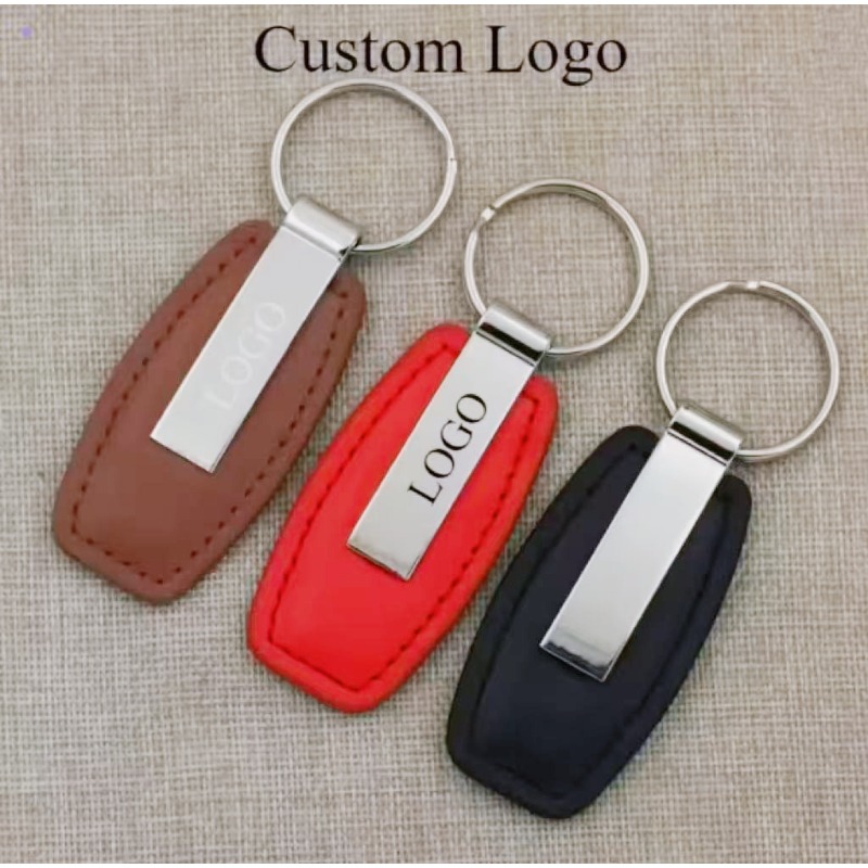Personalized Leather Keychain  - Men Accessories All recension och pris