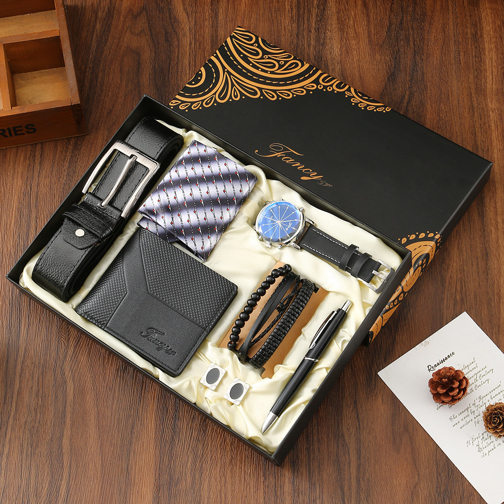 New Men Gift Set with Box Watc - Cufflink Box Set recension och pris